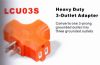 heavy duty 3-outlet adapter